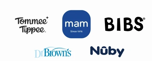 Tommee Tippee, MAM, BIBS, Dr Brown's and Nuby