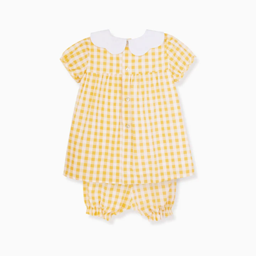 Yellow Gingham Hestia Baby Set