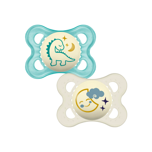 MAM Night Soothers 0+ Months (Pack of 2)