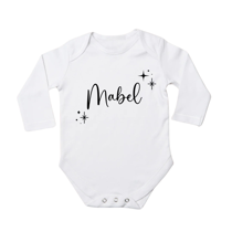 Mabel & Fox Personalised Name Baby Grow