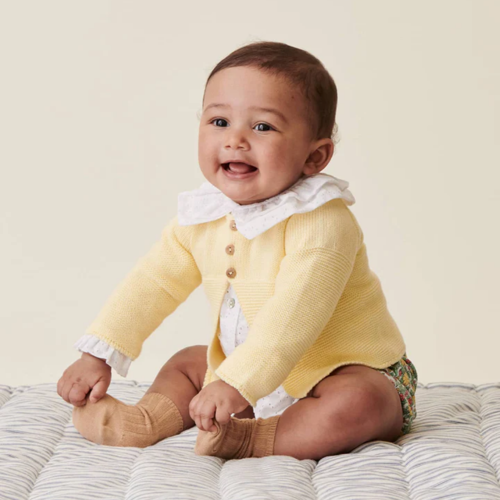 Vanilla Bomba Cotton Baby Cardigan